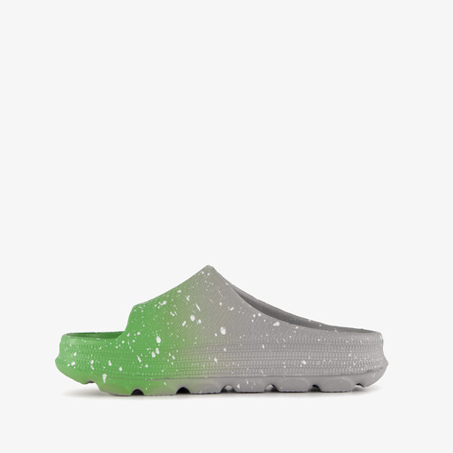 Kinder badslippers ombre grijs groen