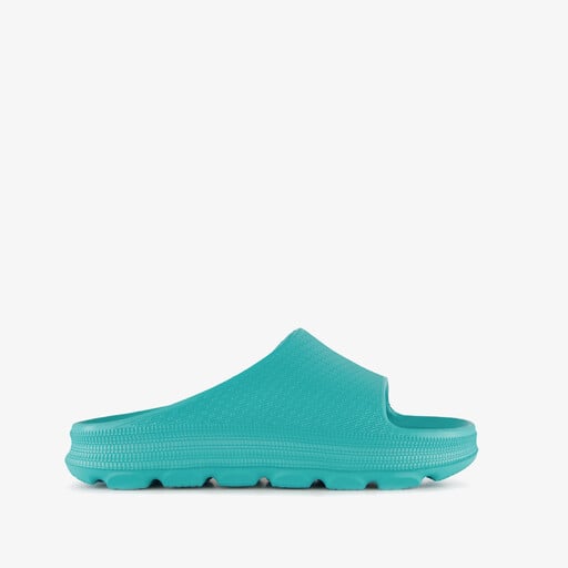 Dames badslippers aqua blauw