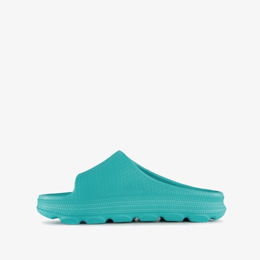 Dames badslippers aqua blauw