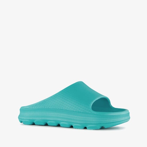 Dames badslippers aqua blauw