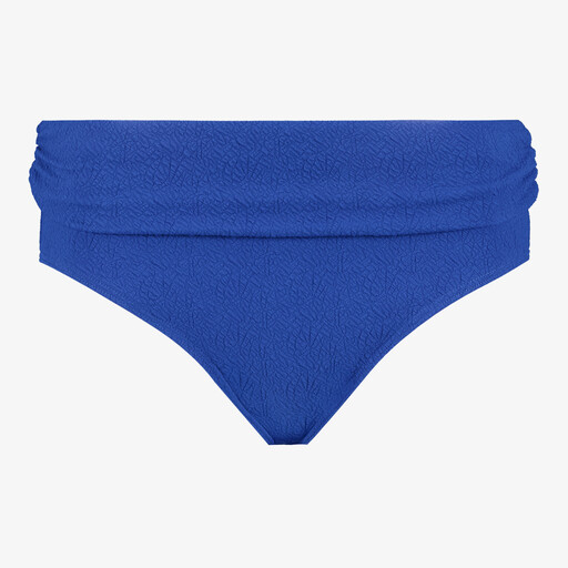Dames bikinibroekje met overslag blauw