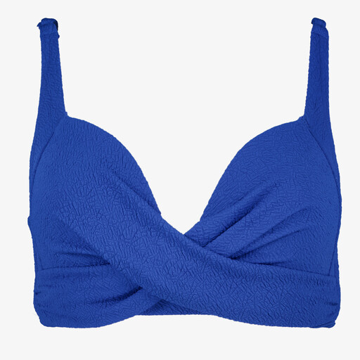 Voorgevormde dames bikinitop blauw