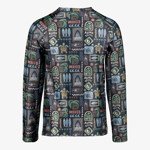 Kinder UV zwemshirt met lange mouwen en print