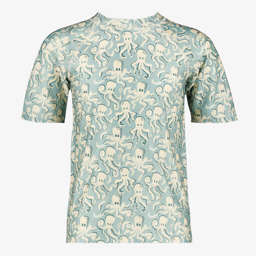 Kinder UV zwemshirt met lange mouwen met octopussen