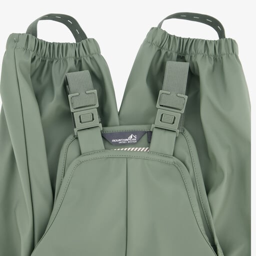 Kinder regen tuinbroek regenpak groen