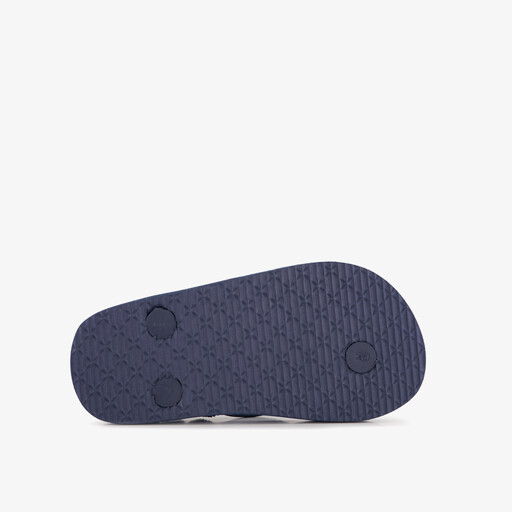 Kinder teenslippers met hielbandje en zeedieren blauw