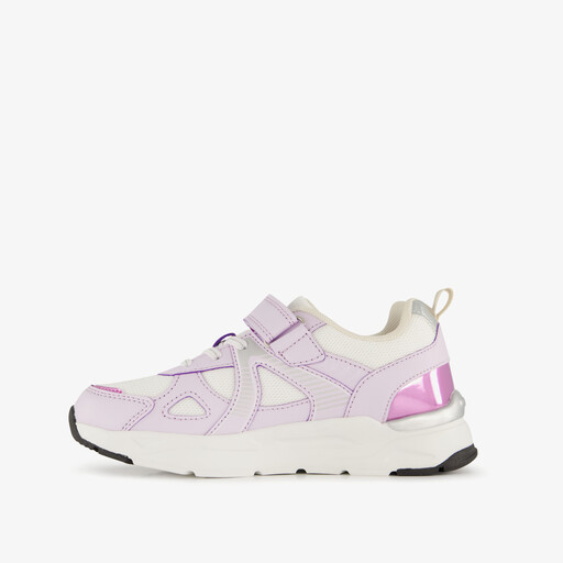 Meisjes sneakers wit paars