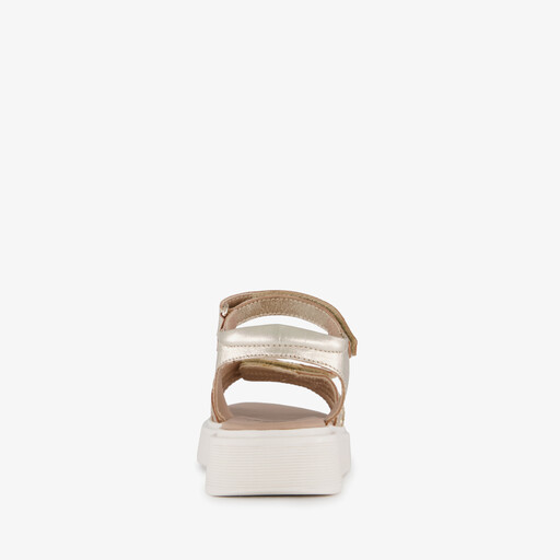 Leren meisjes sandalen goud