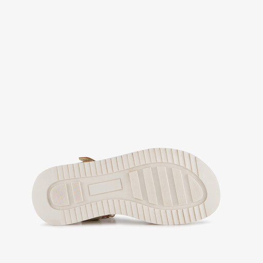 Leren meisjes sandalen champagne goud
