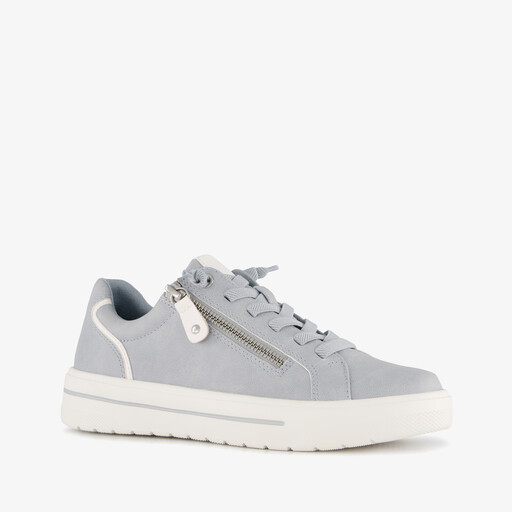 Dames sneakers met H leest lichtblauw
