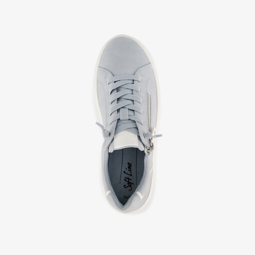 Dames sneakers met H leest lichtblauw