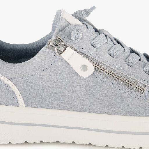 Dames sneakers met H leest lichtblauw