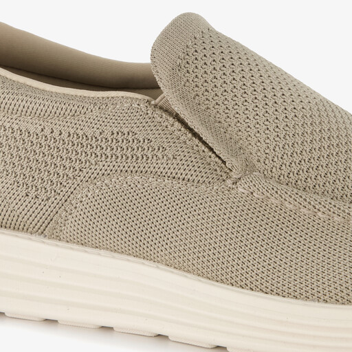 Heren instappers beige