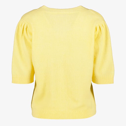 Dames vestje met korte mouwen geel