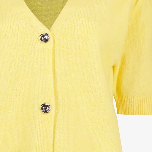 Dames vestje met korte mouwen geel