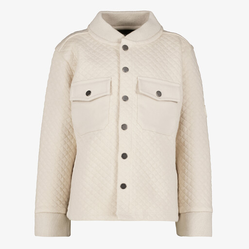 Jongens blouse met structuur beige