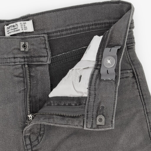 Name It slim fit jeans jongens lichtgrijs