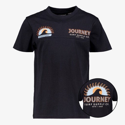 Jongens T-shirt met backprint donkerblauw