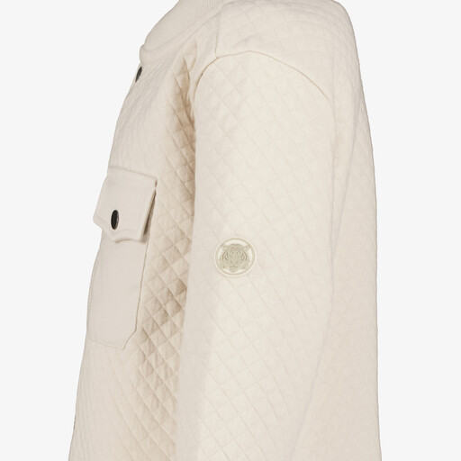 Jongens blouse met structuur beige