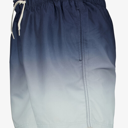 Heren zwemshort met faded print blauw grijs