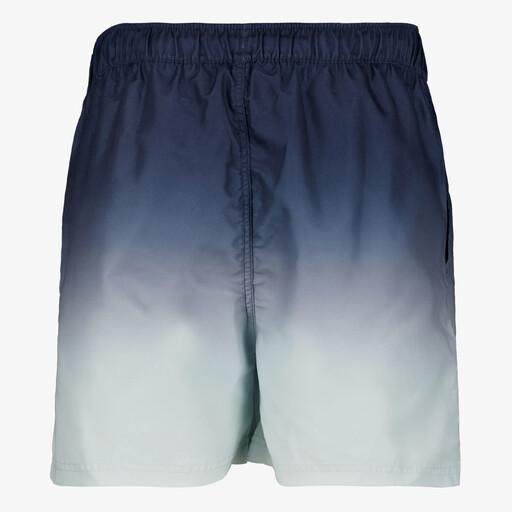 Heren zwemshort met faded print blauw grijs