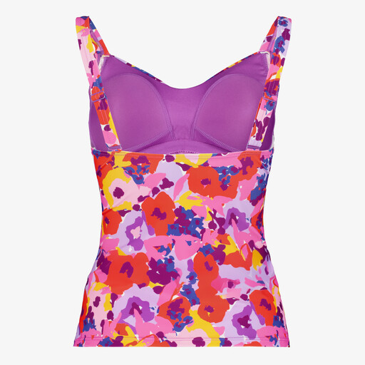 Voorgevormde dames tankinitop bloemenprint