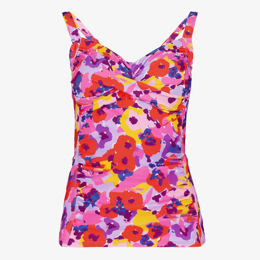 Voorgevormde dames tankinitop bloemenprint
