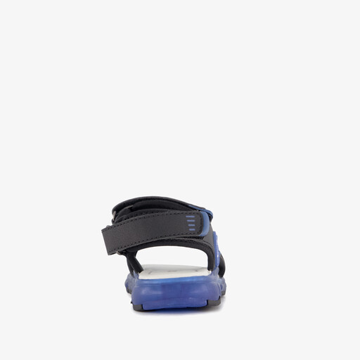 Jongens sandalen met lichtjes zwart blauw