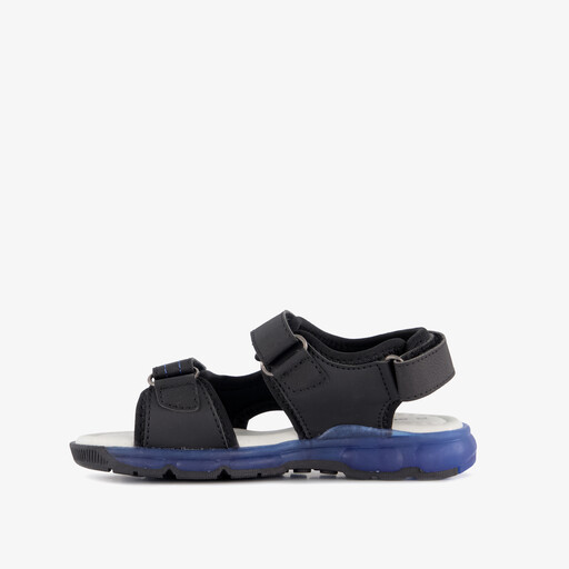Jongens sandalen met lichtjes zwart blauw