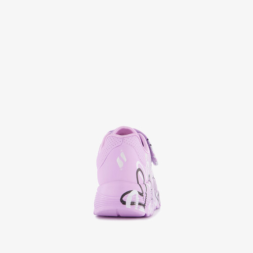 Uno Lite - Love meisjes sneakers met hartjes lichtpaars