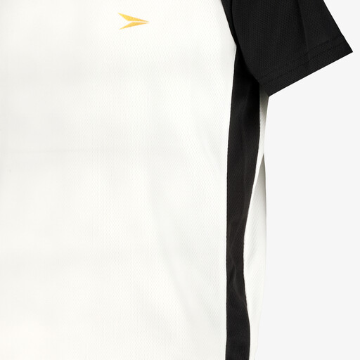 Kinder voetbal T-shirt wit zwart