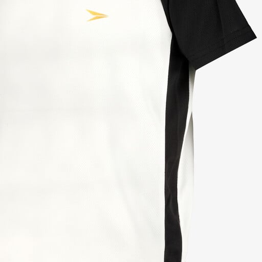 Kinder voetbal T-shirt wit zwart