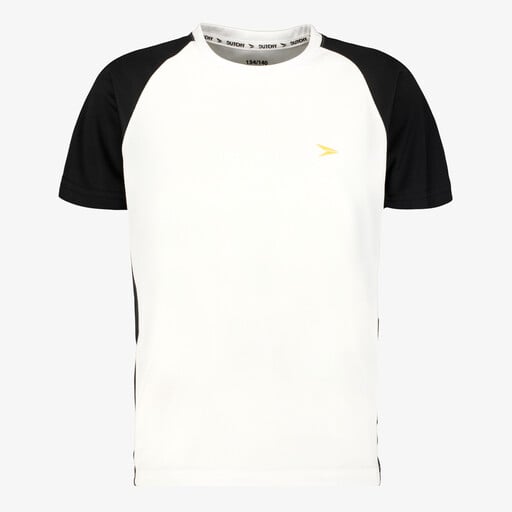 Kinder voetbal T-shirt wit zwart