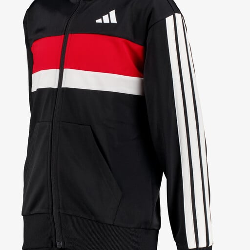 J 3S TIB FT TS kinder trainingspak zwart rood