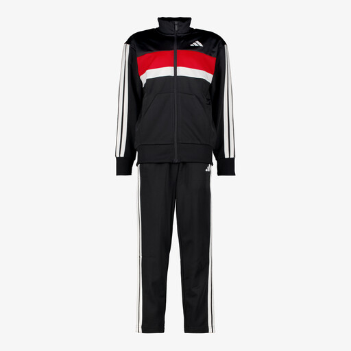 J 3S TIB FT TS kinder trainingspak zwart rood