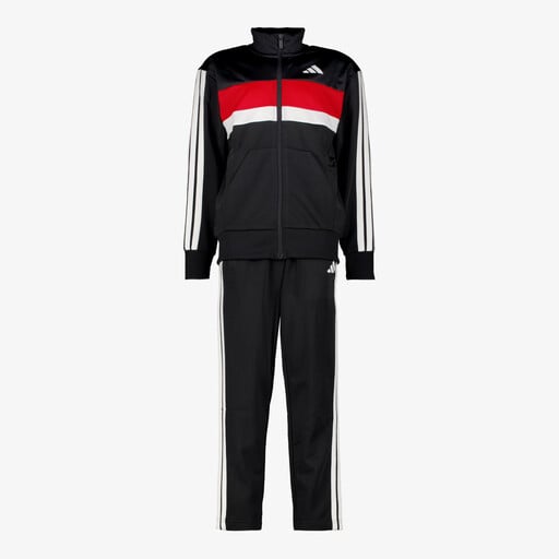 J 3S TIB FT TS kinder trainingspak zwart rood