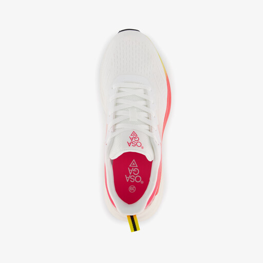 Dames hardloopschoenen wit rood