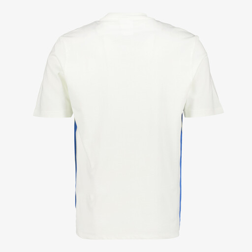 M LIN SJ heren T-shirt wit blauw