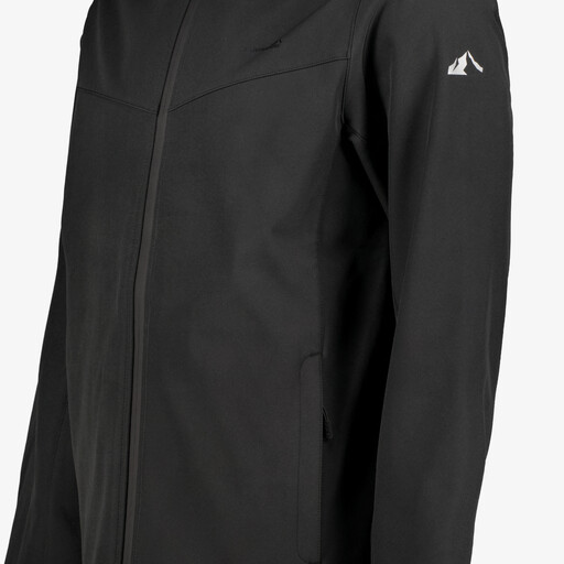 Heren outdoor softshell jas zwart