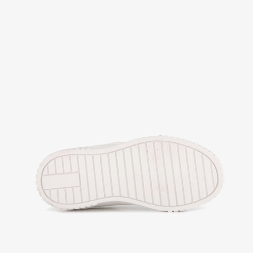 Meisjes sneakers wit metallic goud