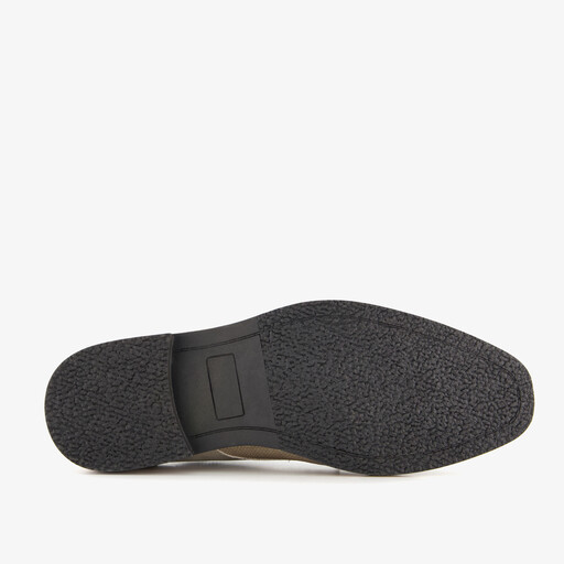 Heren veterschoenen met reliëf grijs