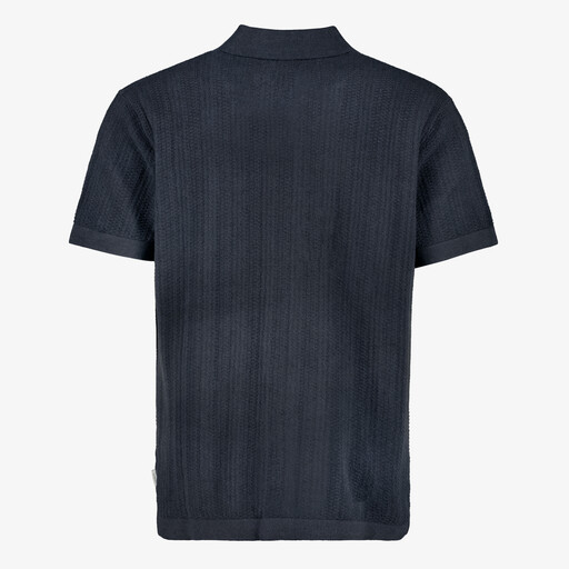 Heren overhemd donkerblauw