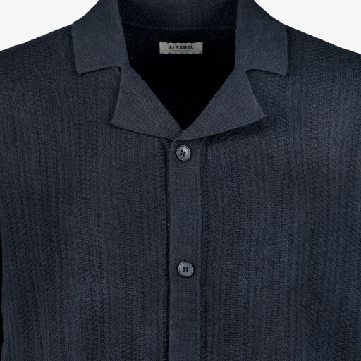 Heren overhemd donkerblauw