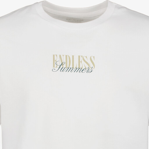 Heren T-shirt met backprint wit