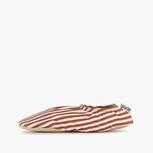 Cognac Stripe kinder schoenen wit