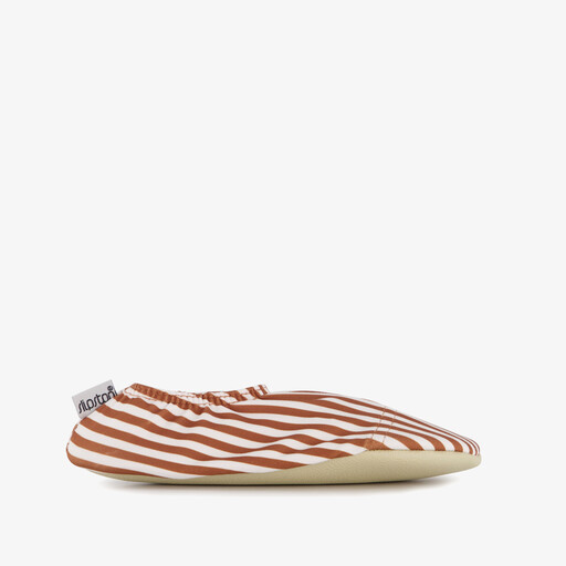 Cognac Stripe kinder schoenen wit