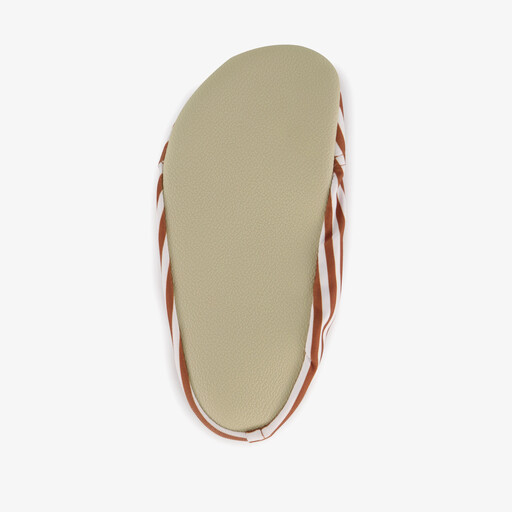 Cognac Stripe kinder schoenen wit