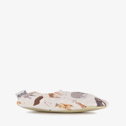Kongo kinder schoenen met wilde dieren wit