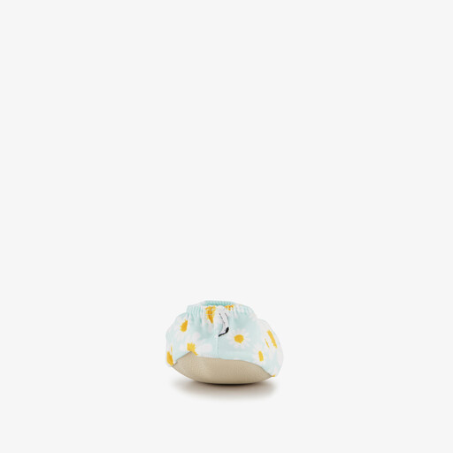 Kinder schoenen met madeliefjes lichtblauw