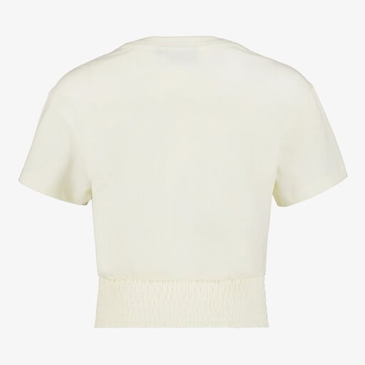 Cropped meisjes top wit